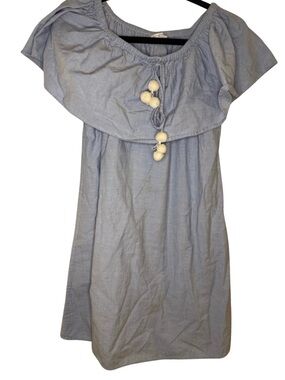 Light Blue Off-Shoulder dress